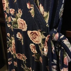 Floral wrap dress